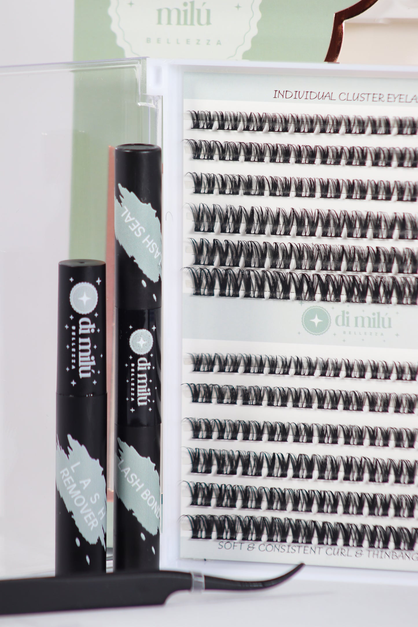 pestañas punto a punto voluminosas, pestañas postizas tupidas, extensiones de pestañas Dolly, pegante sellador duradero, aplicador precisión, efecto salón profesional